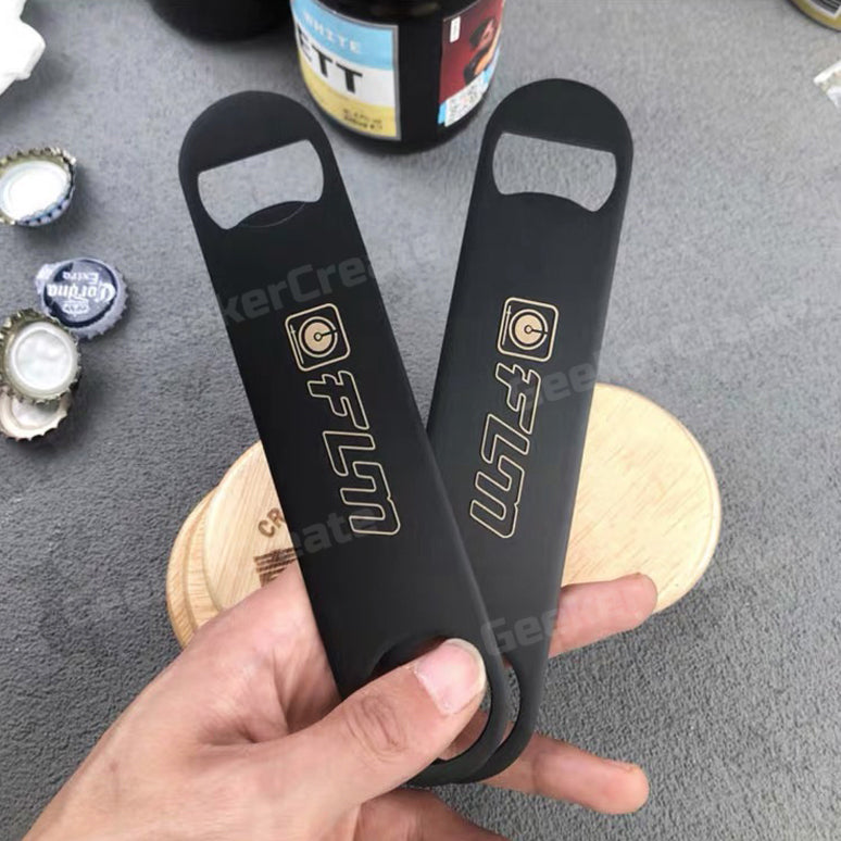 Custom Paddle Stainless Steel Bottle Opener Laser Engraved Beer Opener