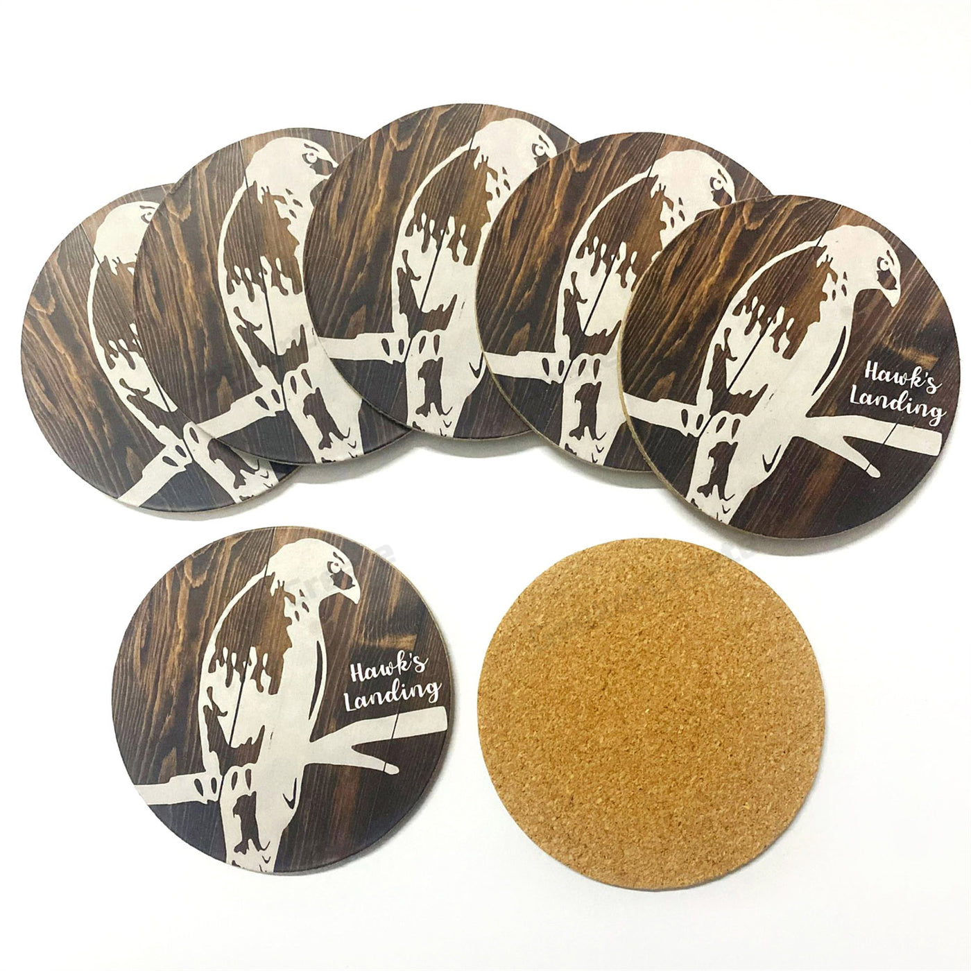 Custom Printed Cork-Back MDF Coasters Round Square Drink Table Mat