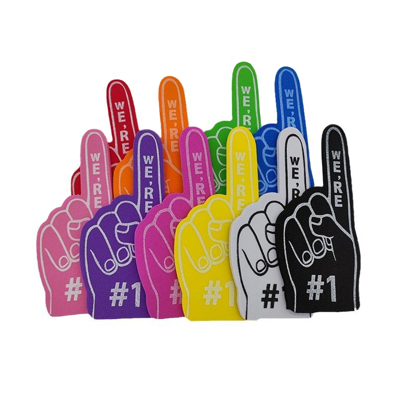 5" Mini EVA Foam Finger Custom Printed Cheering Palm For Sports Events