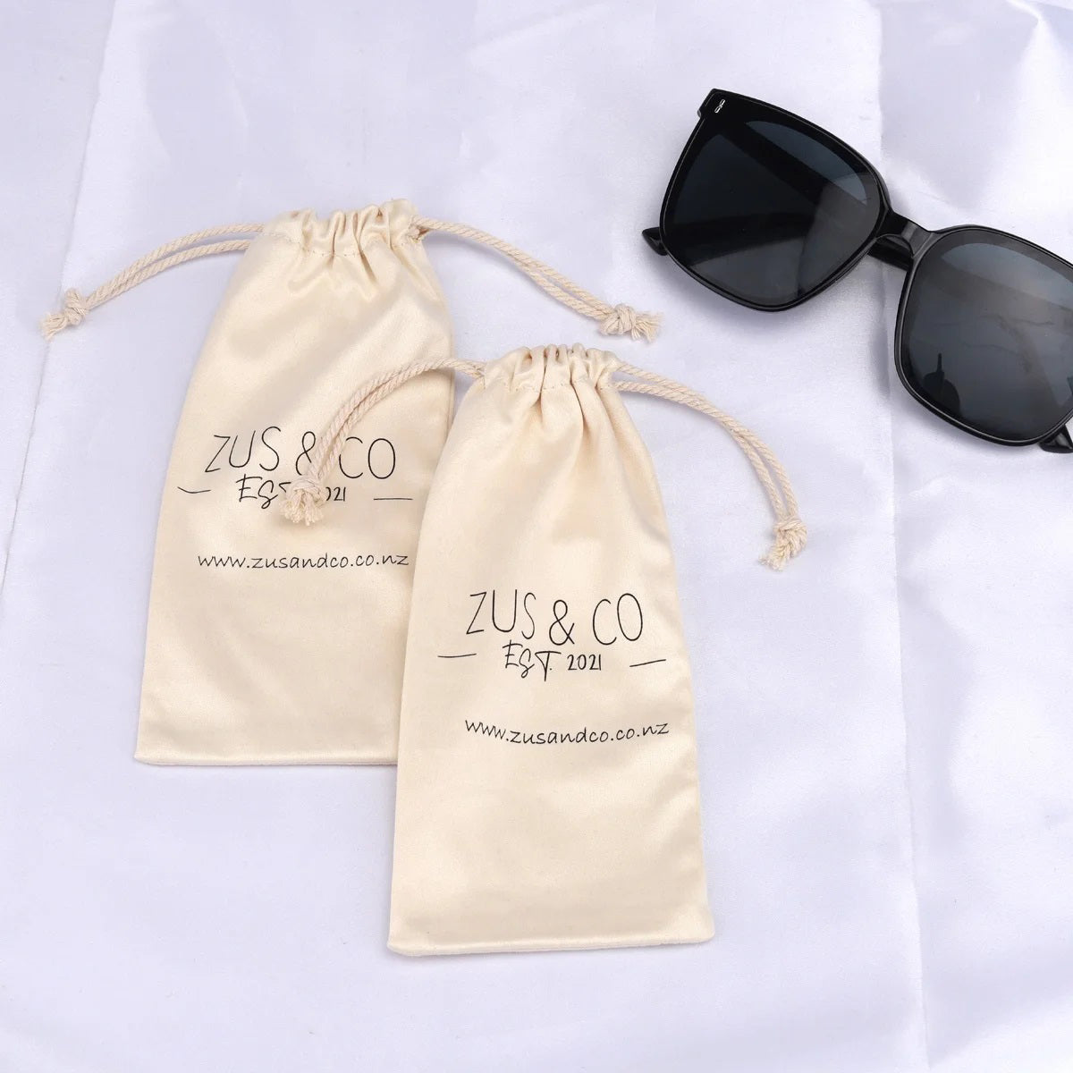 Custom Microfiber Sunglasses Drawstring Pouch Gift Storage Package Bag