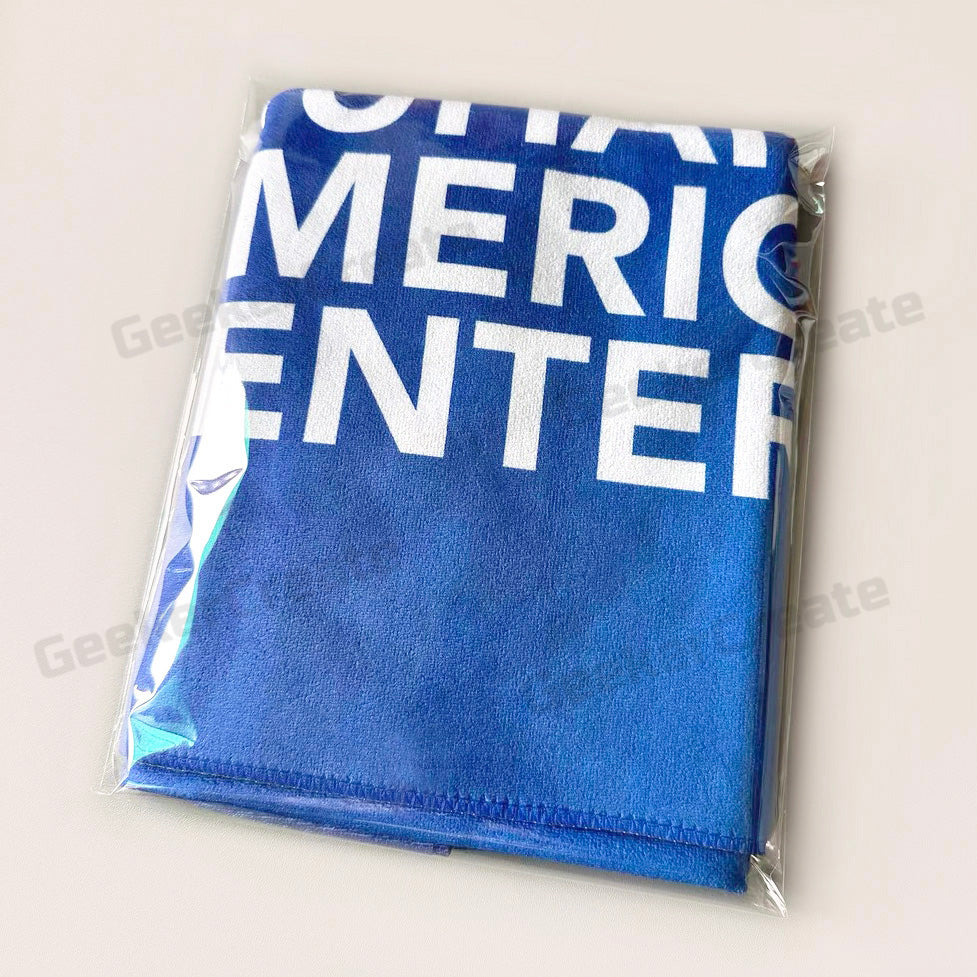 Custom Printed Microfiber Towels Cleaning Cloths For Event & Sports