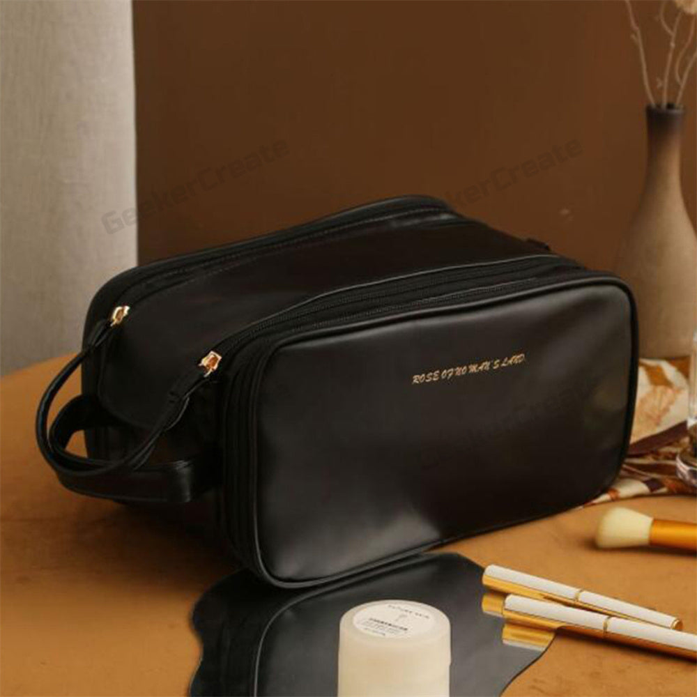 Custom Luxurious PU Cosmetic Bag Makeup Toiletry Bag Travel Organizer