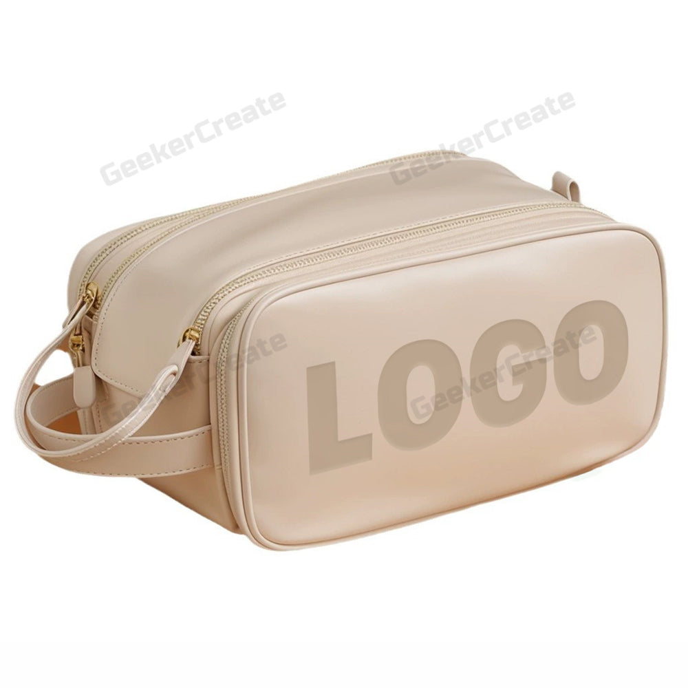 Custom Luxurious PU Cosmetic Bag Makeup Toiletry Bag Travel Organizer