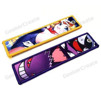 Custom Sublimation Printed Patch Keychain Brand Logo Name Text Key Tag