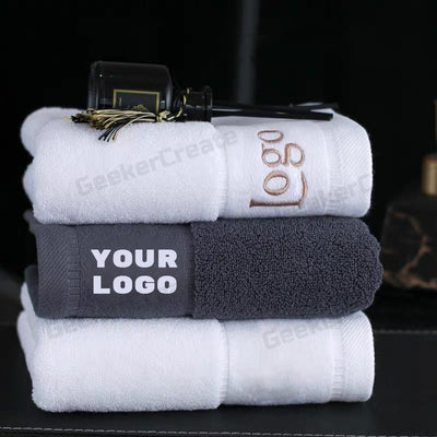 Custom 100% Pure Cotton Monogram Embroidered Hand Towel For Gifts