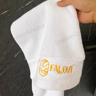 Custom 100% Pure Cotton Monogram Embroidered Hand Towel For Gifts