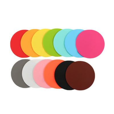 100pcs Custom Soft PVC Rubber UV Printing Coasters