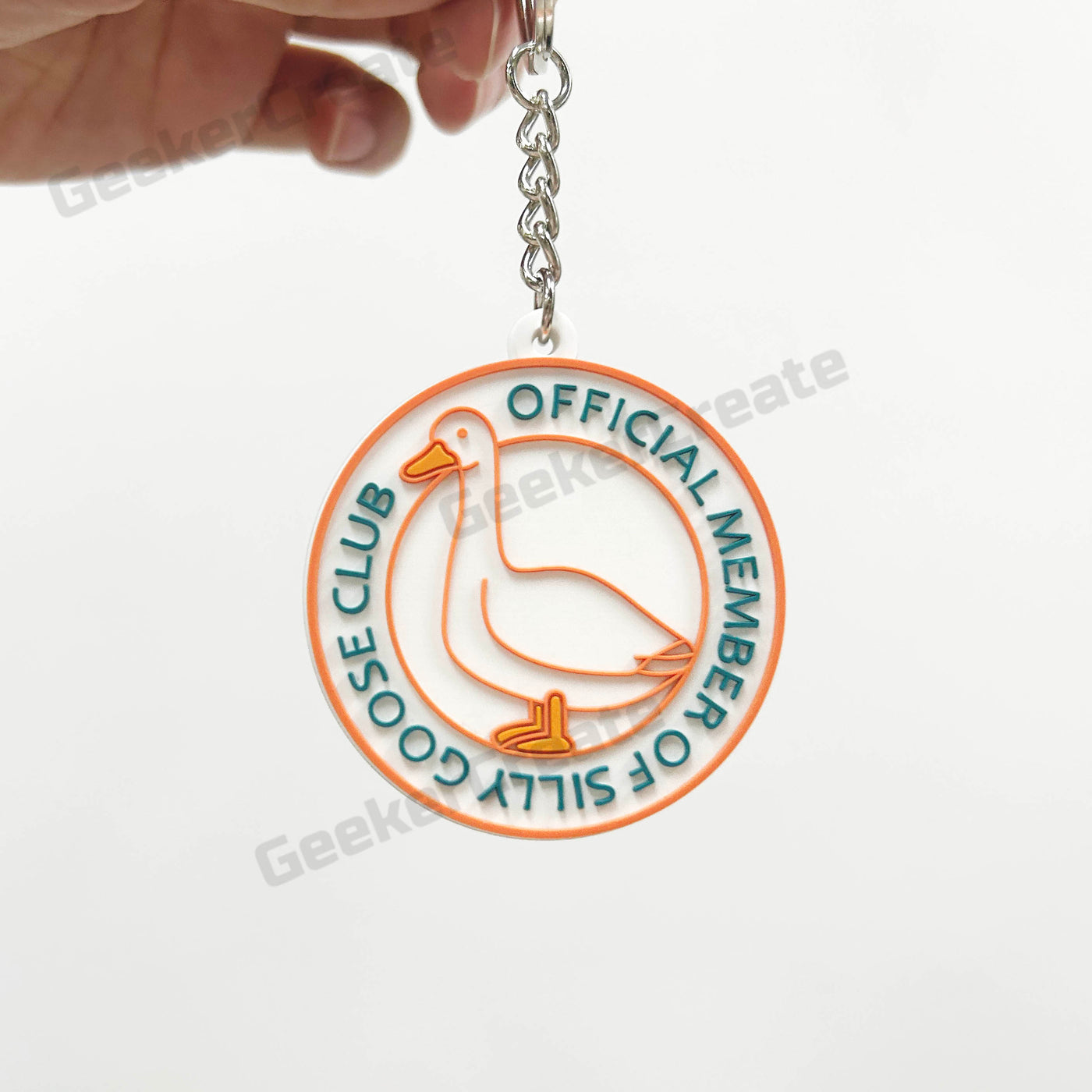 Custom 3D Die-cut Rubber Keychain Soft PVC Keyring For Business