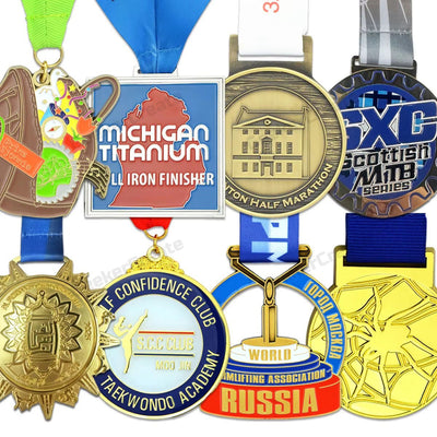 Custom 2D Soft Enamel Medal Sports Awards Corporate Recognition Medals