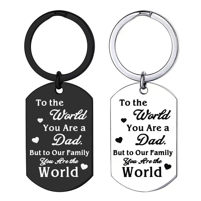 Bulk Custom Logo Engraved Stainless Steel Keychain Metal Key Ring