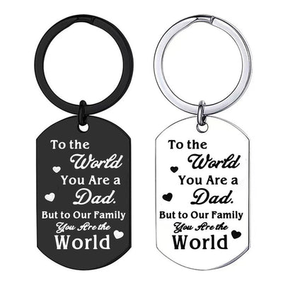 Bulk Custom Logo Engraved Stainless Steel Keychain Metal Key Ring