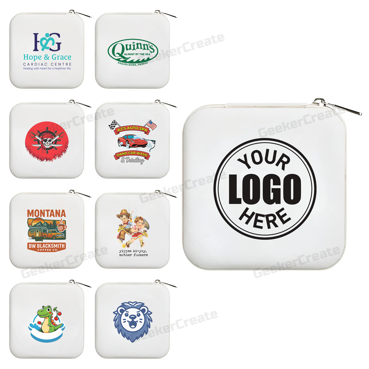 Custom Travel Jewelry Organizer Box PU Leather Storage Bag for Women