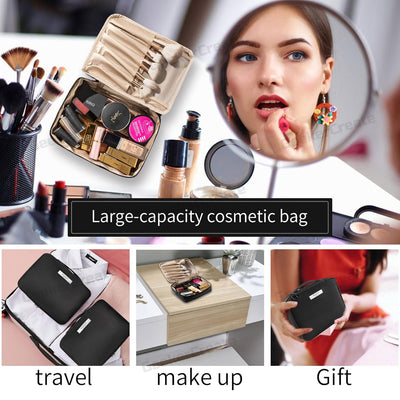 Custom Cosmetic Bag Toiletry Bag Travel Makeup Bag for Women and Men