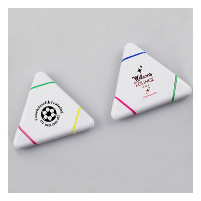 Custom Triangle Highlighters Set For Office Staff Perfect Giveaways