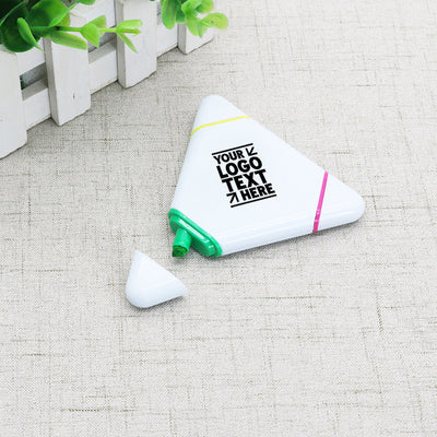 Custom Triangle Highlighters Set For Office Staff Perfect Giveaways