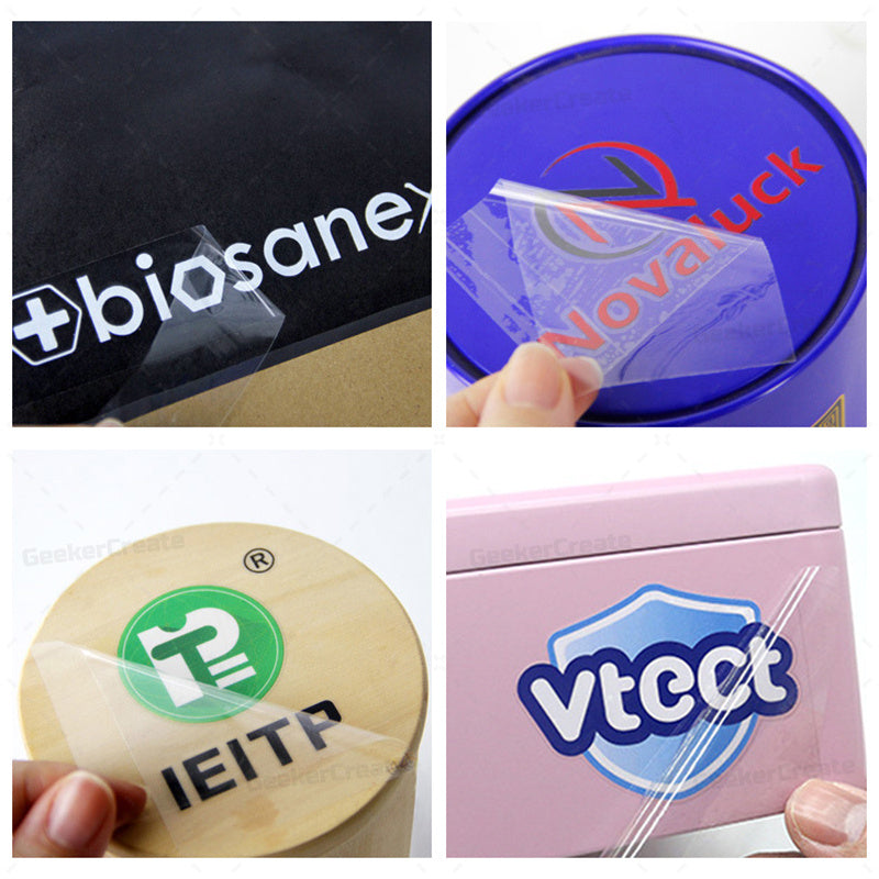 Custom UV DTF Transfer Stickers 3D Film Decals Waterproof Label Decals