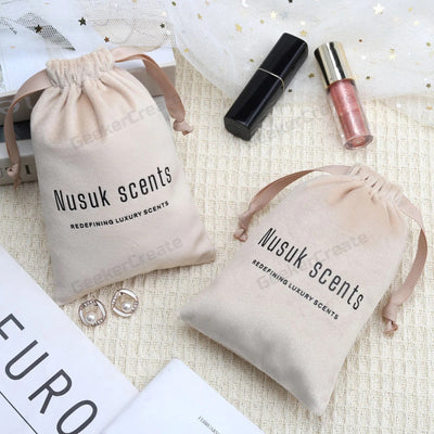 Custom Logo Soft Velvet Drawstring Pouch Bags for Jewelry & Storage
