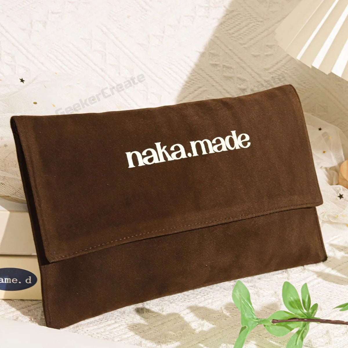 Custom Velvet Envelope Pouch Flap Makeup Bags Wedding Gifts Package