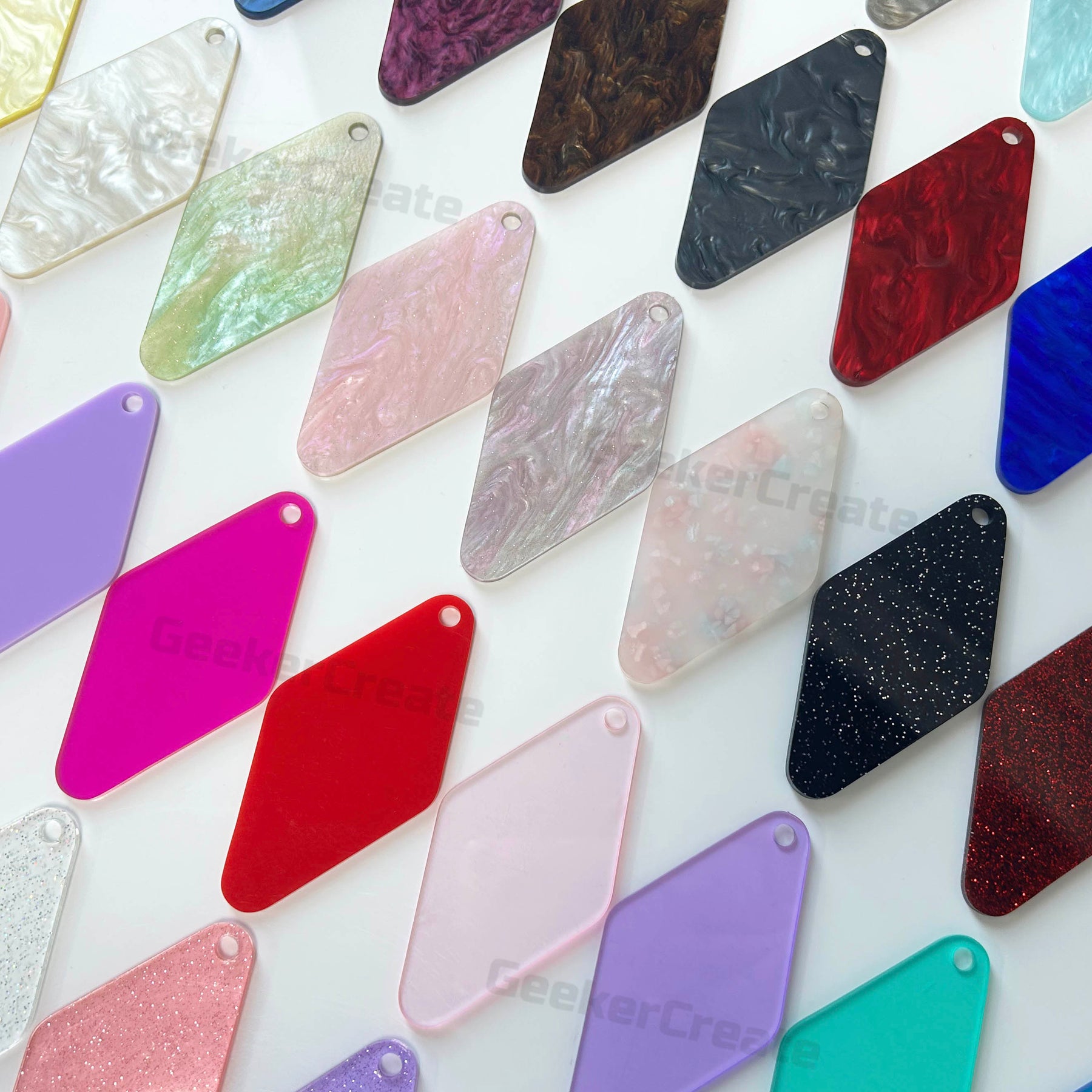 Custom Printed Mica Acrylic Keychains | Vintage Motel Keytags ...