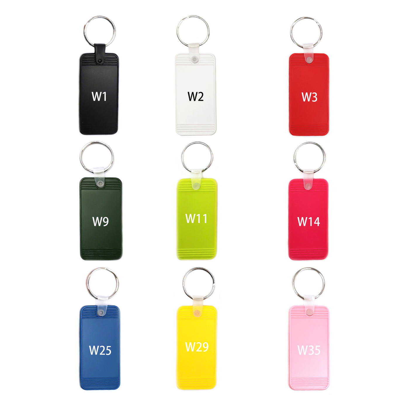100pcs Custom Logo Printing Keychains Plastic Key tag For Business Brand Event Giveaway Gifts
