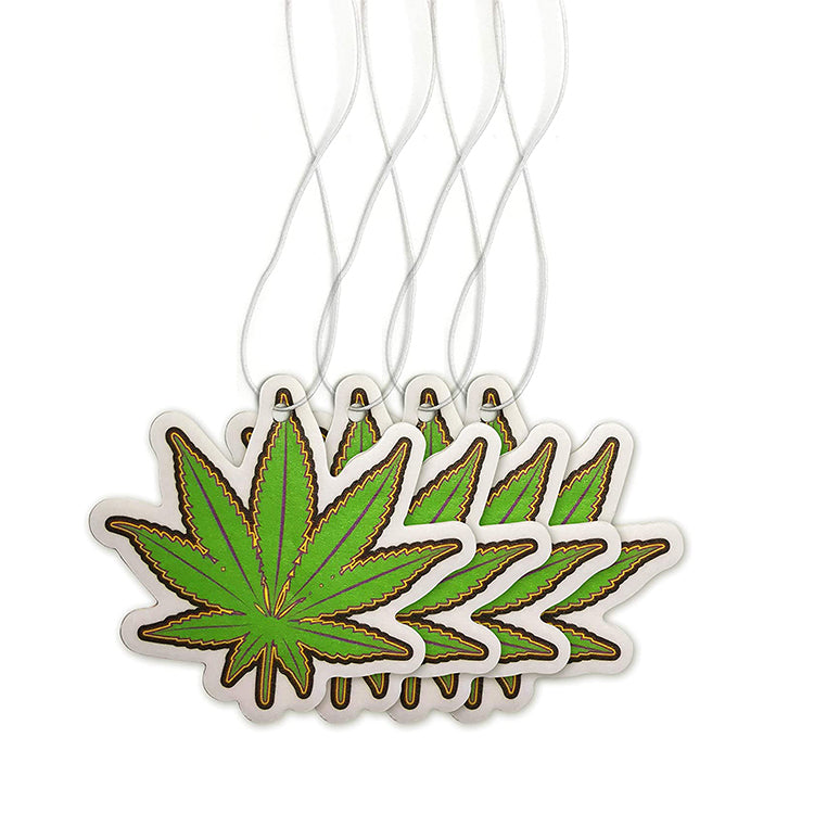 Custom air freshener for weed business promotional. You can print your logo, slogan, phone number, email, QR code on the car freshener.
