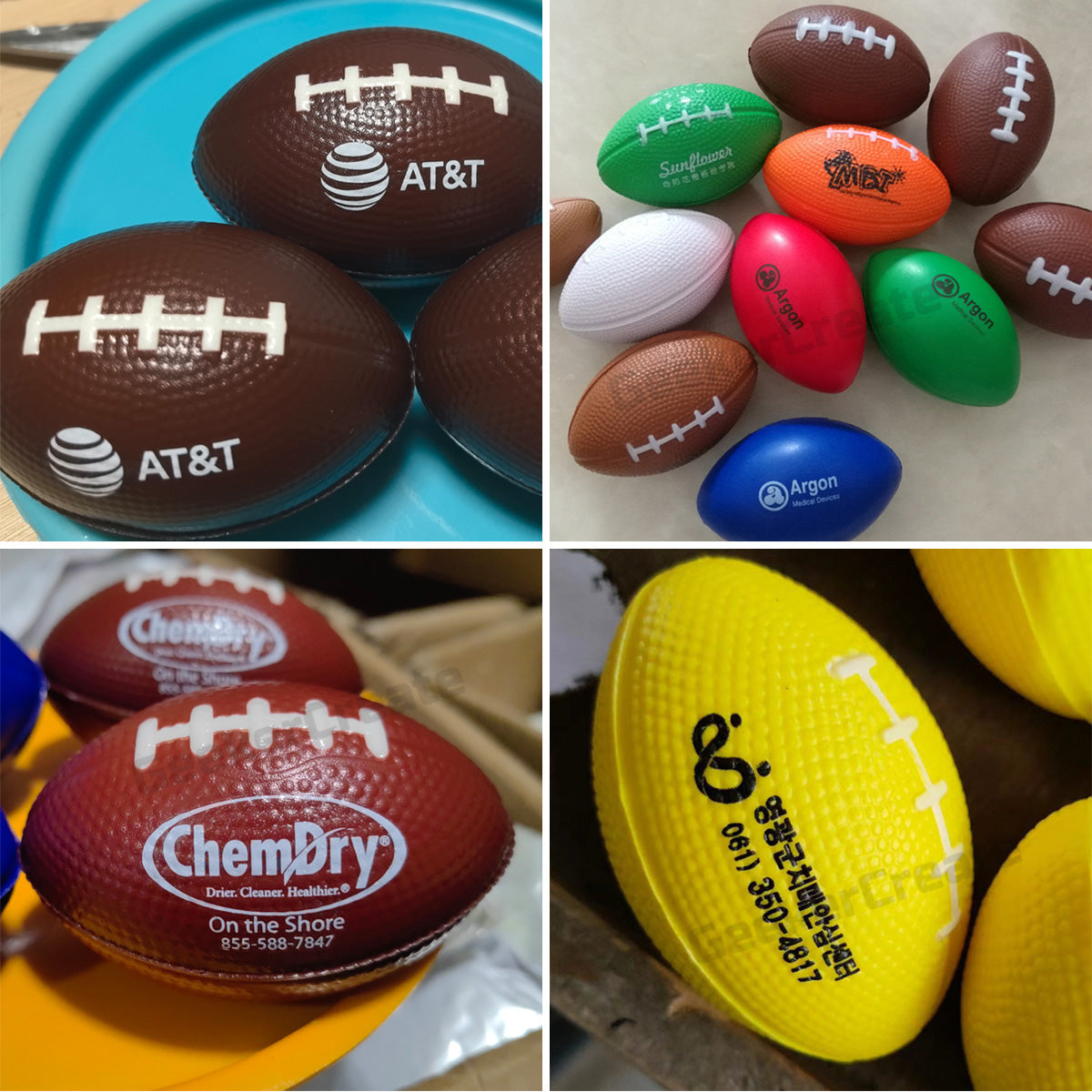 Personalized Stress Sports Ball Football Stress Relievers Toy For Gift