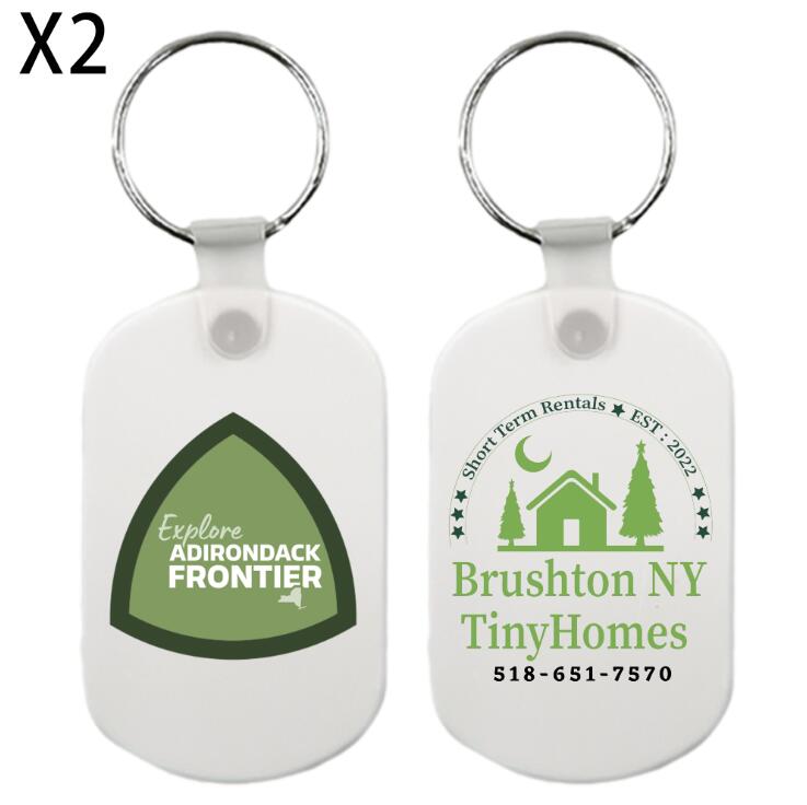 Custom Logo Keychains Soft PVC Key Tag For Business Giveaway Gifts