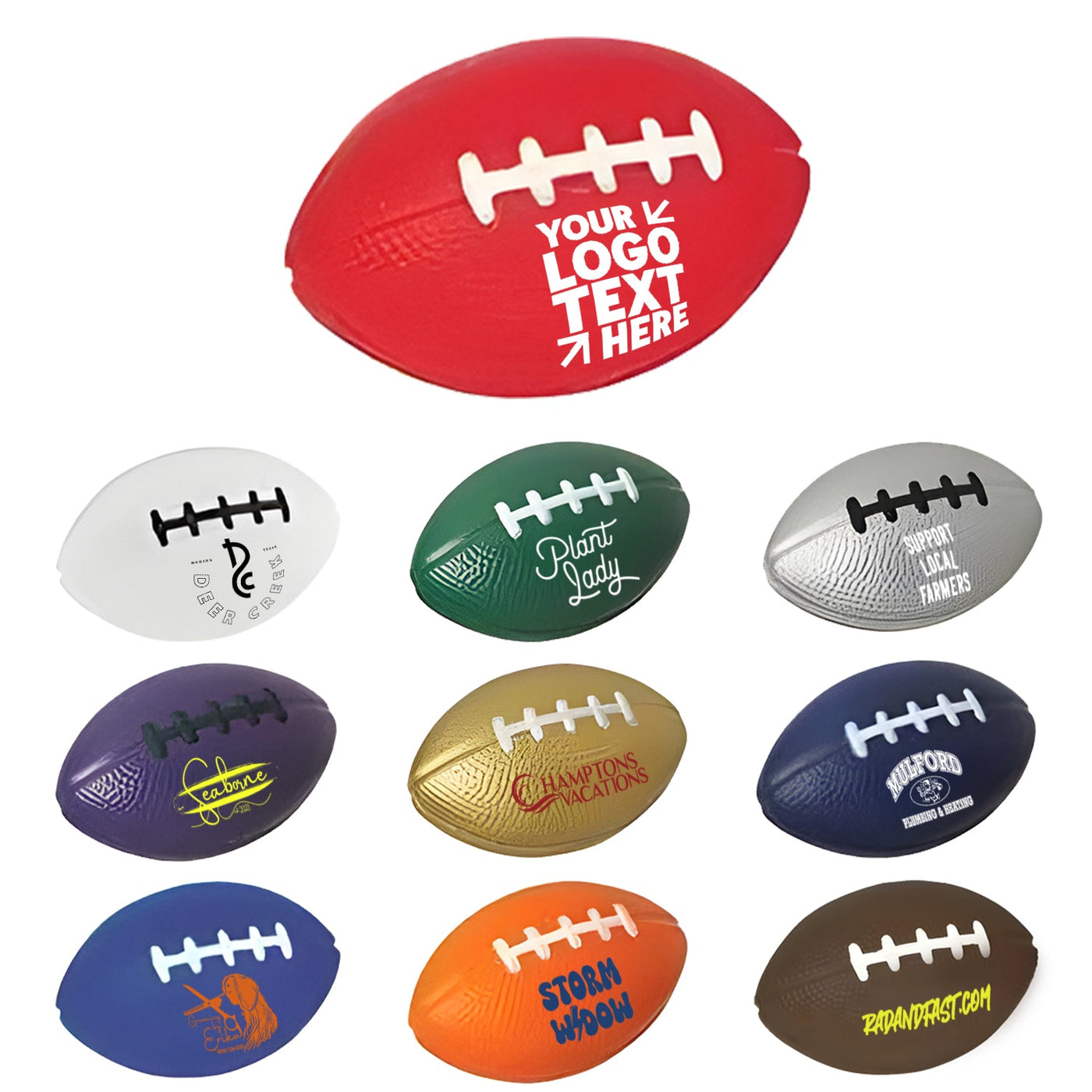 Personalized Stress Sports Ball Football Stress Relievers Toy For Gift