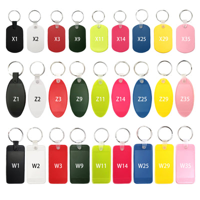 100pcs Custom Logo Keychains Plastic Key tag For Business Giveaway Gifts