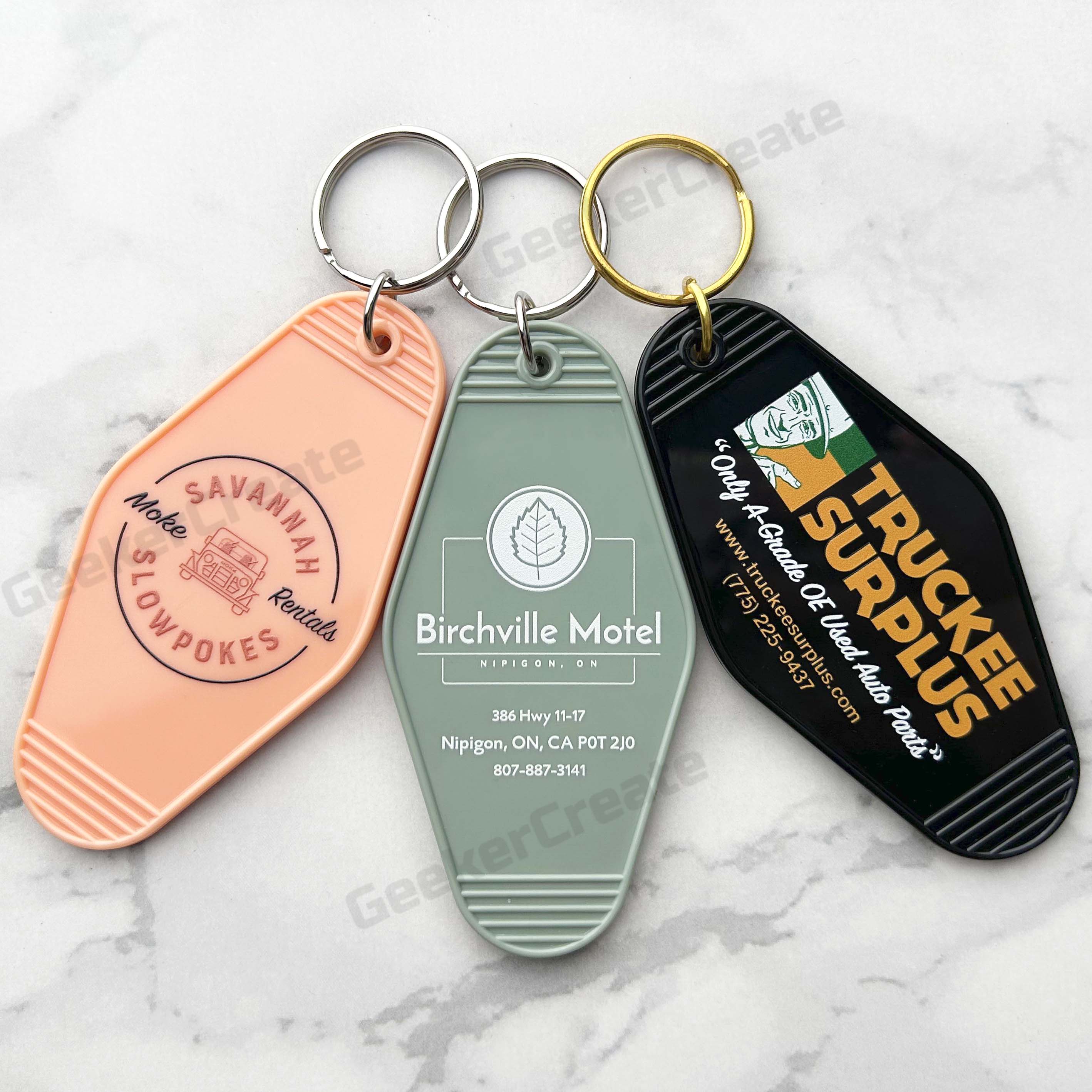 Wholesale Custom Logo Retro Keychains Vintage Hotel Keychain For ...