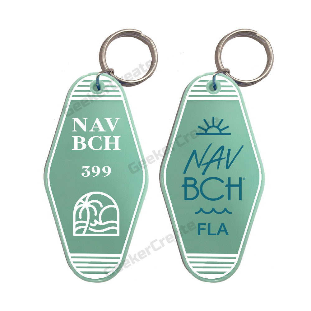Custom Vintage Keychains Logo With Outlines Print Motel Retro Plastic Luggage Tag For Business Activity Gifts