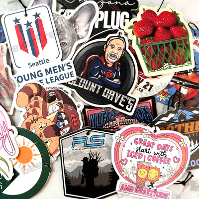 Custom Air Fresheners Car Hanging Scented Paper Freshener With Logo For Business
