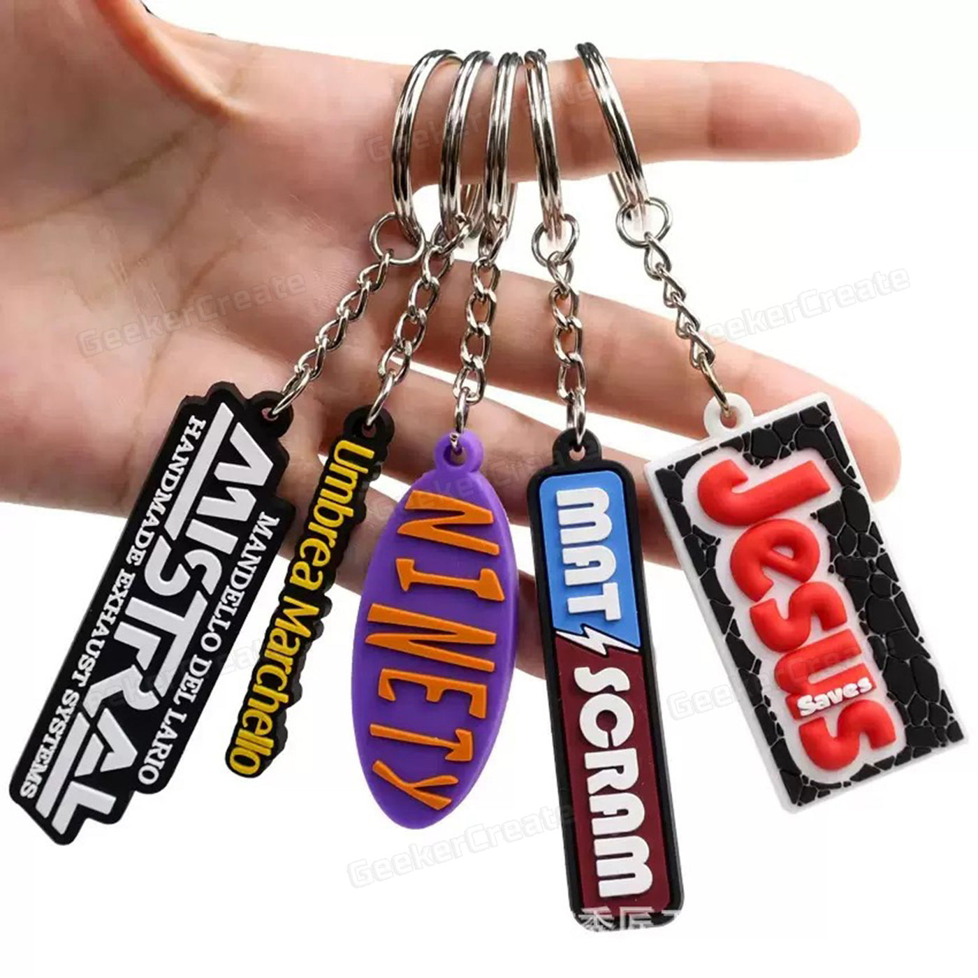Custom Logo Rubber Keychain 2D Promotional PVC Keyring for Giveaways ...