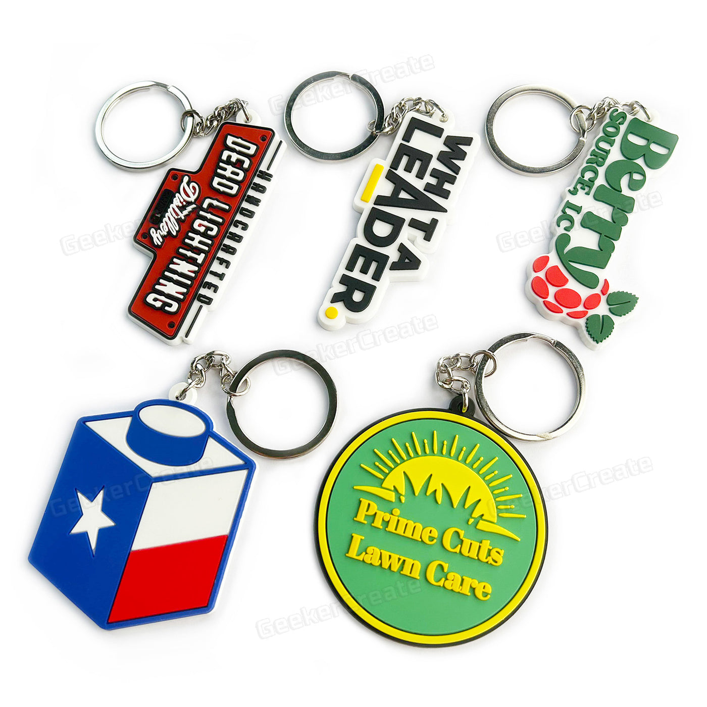 Custom Logo Rubber Keychain 2D Promotional PVC Keyring for Giveaways ...