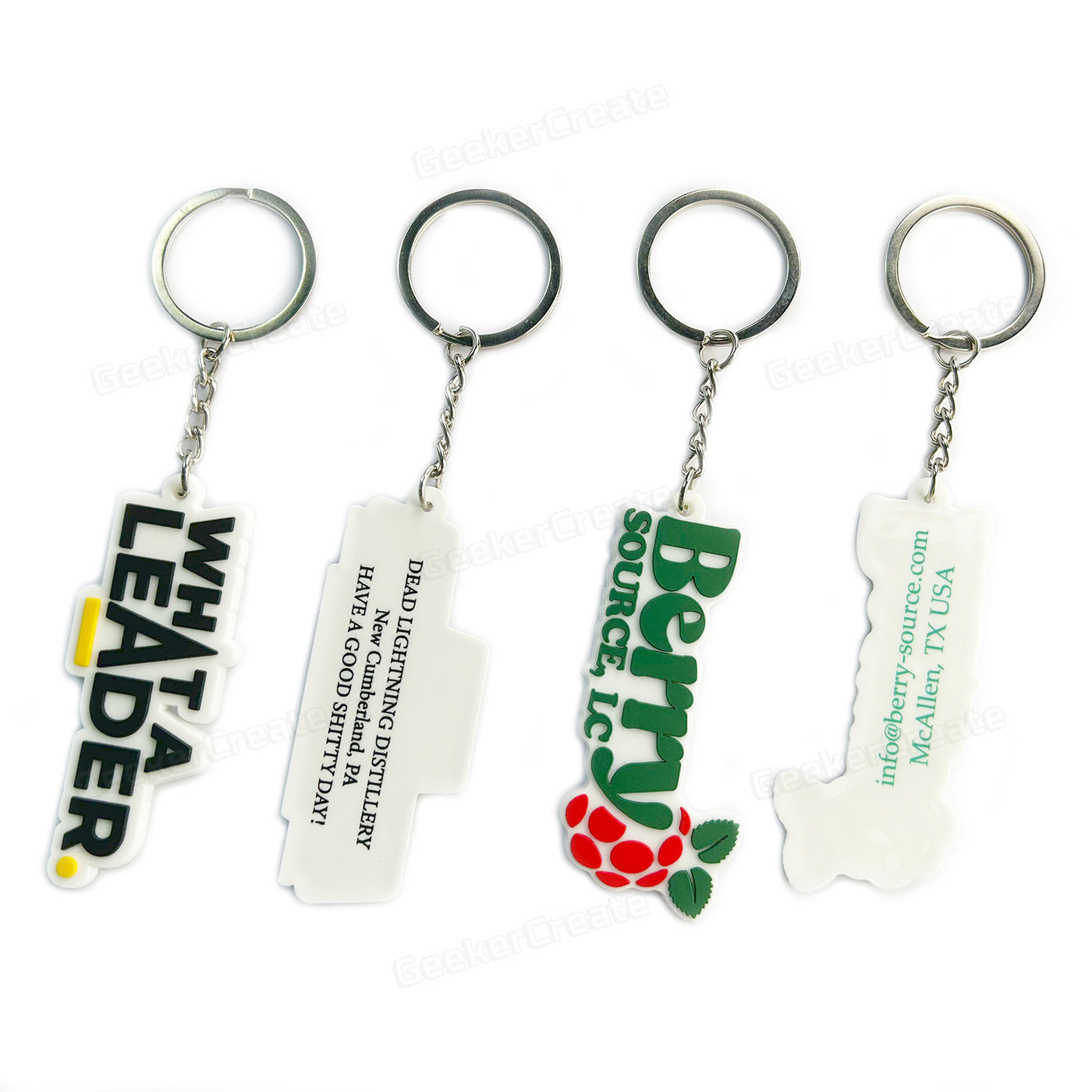 Custom Logo Rubber Keychain 2D Promotional PVC Keyring for Giveaways ...