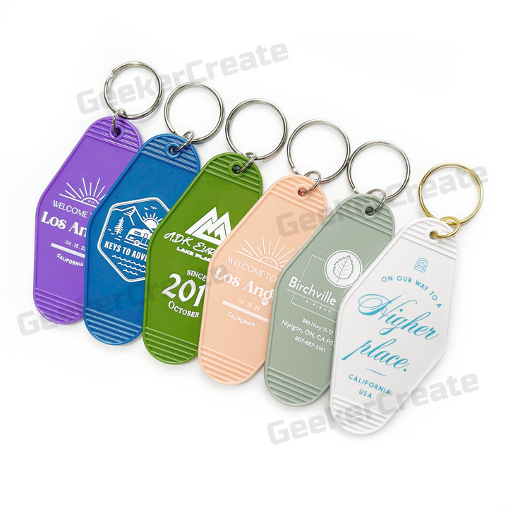 Wholesale Custom Logo Retro Keychains Vintage Hotel Keychain For Promotional Giveaways Gifts GeekerCreate