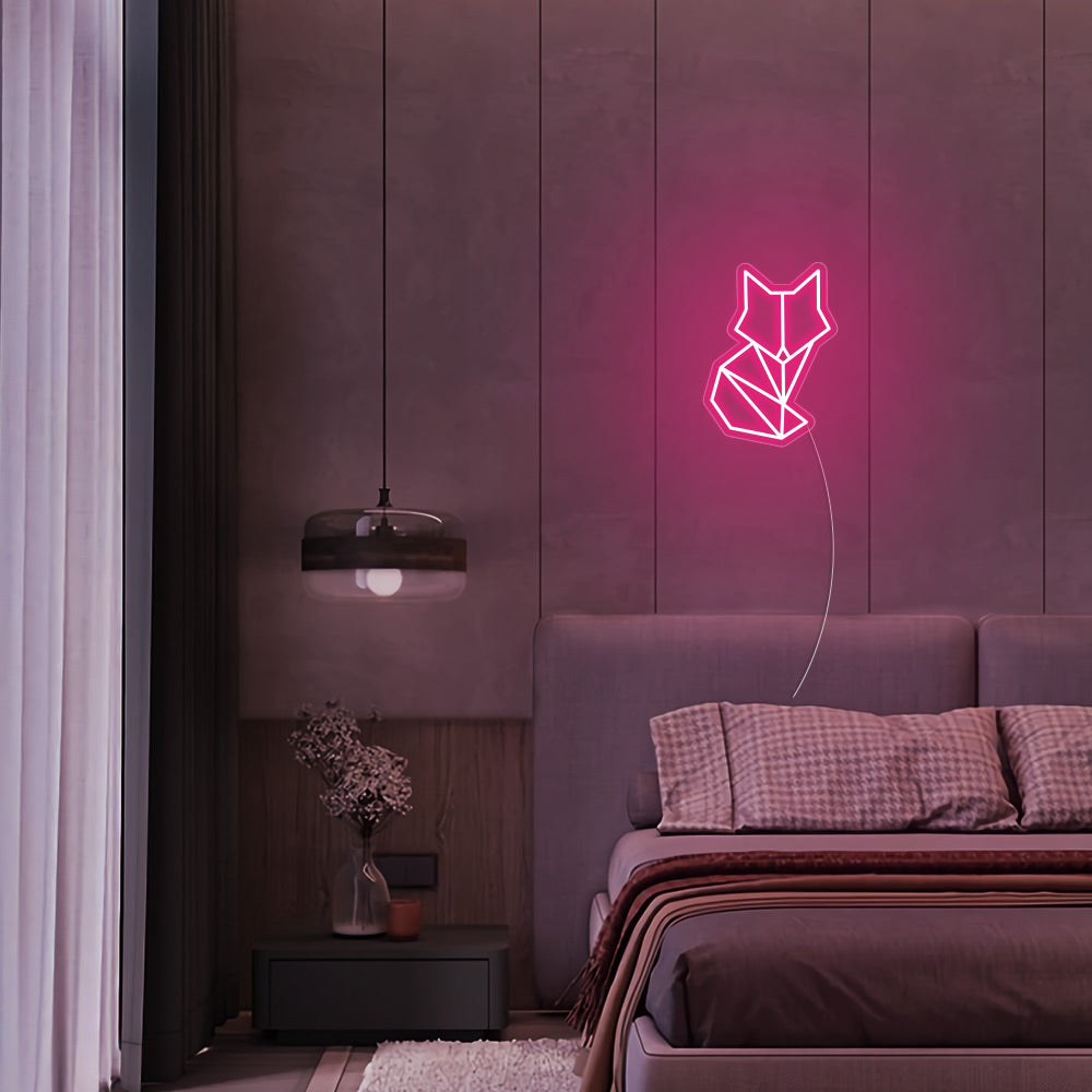 Geometric Fox LED Neon Sign - Mini Neon Sign – GeekerCreate