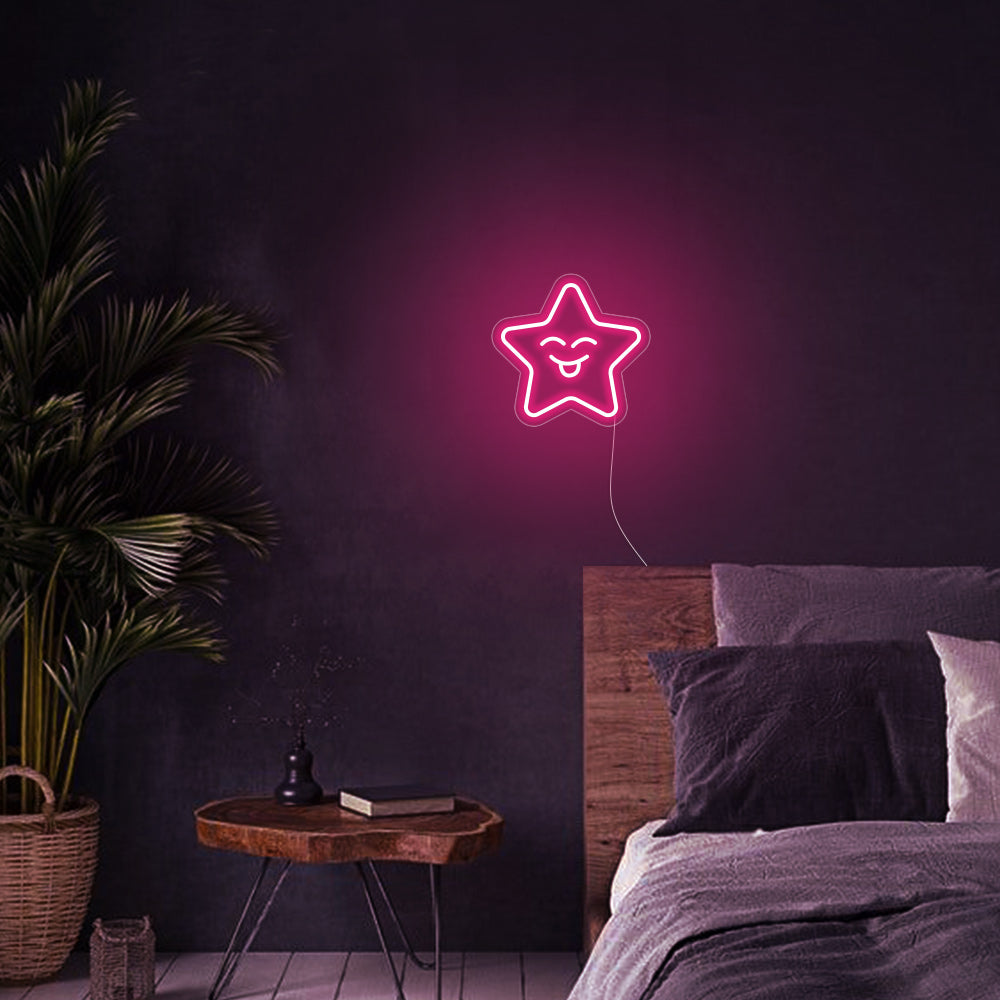Star LED Neon Sign - Mini Neon Sign