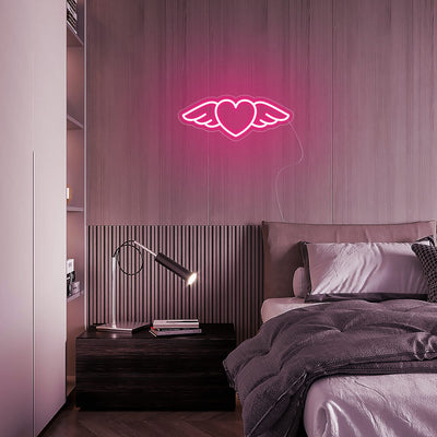 Flying Heart LED Neon Sign - Mini Neon Sign
