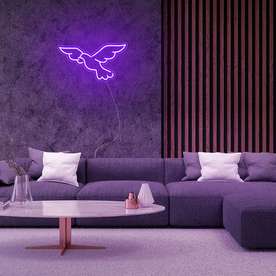 Peace Pigeon LED Neon Sign - Mini Neon Sign