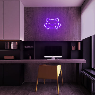 Carton Cat LED Neon Sign - Mini Neon Sign