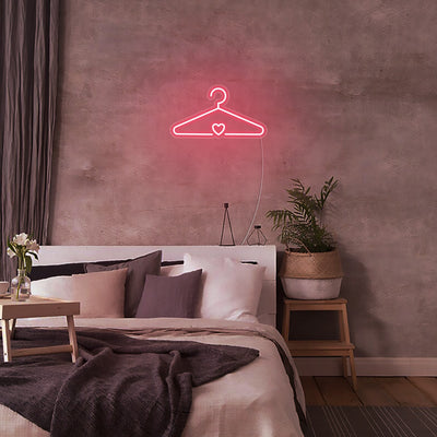 Coat Hanger LED Neon Sign - Mini Neon Sign