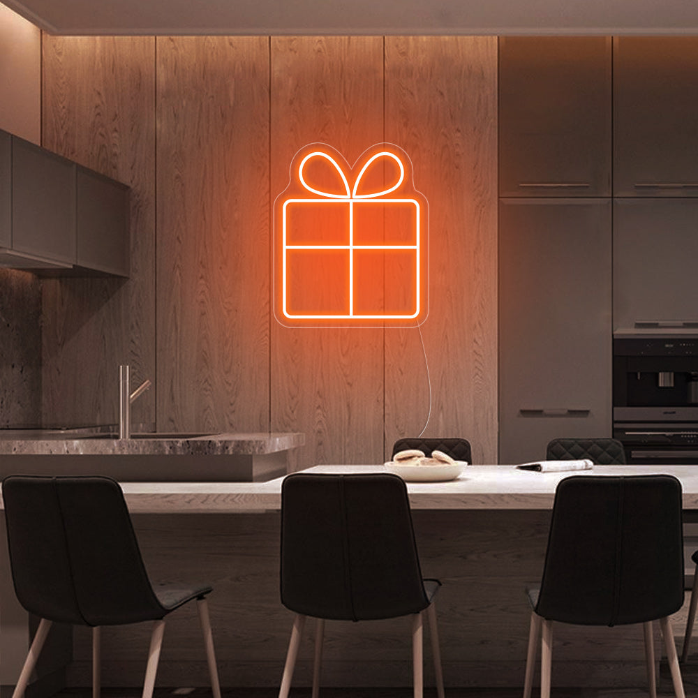 Christmas Gift Box LED Neon Signs - Merry Christmas Neon Sign