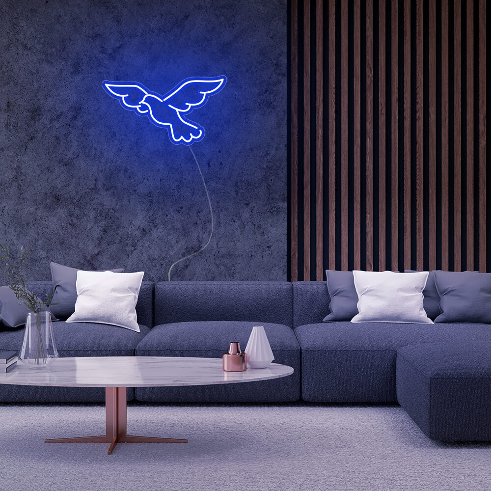 Peace Pigeon LED Neon Sign - Mini Neon Sign
