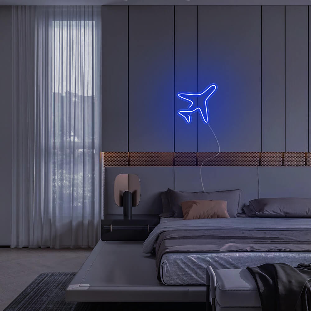 Airplane LED Neon Sign - Mini Neon Sign