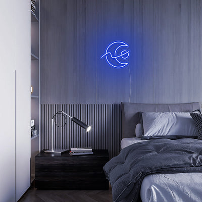 Changing Moon LED Neon Sign - Mini Neon Sign