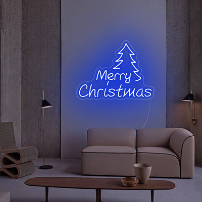 Christmas Tree LED Neon Sign - Merry Christmas Neon Sign