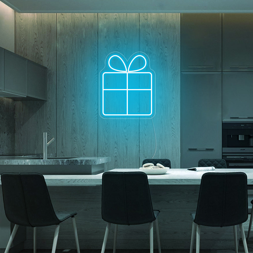 Christmas Gift Box LED Neon Signs - Merry Christmas Neon Sign