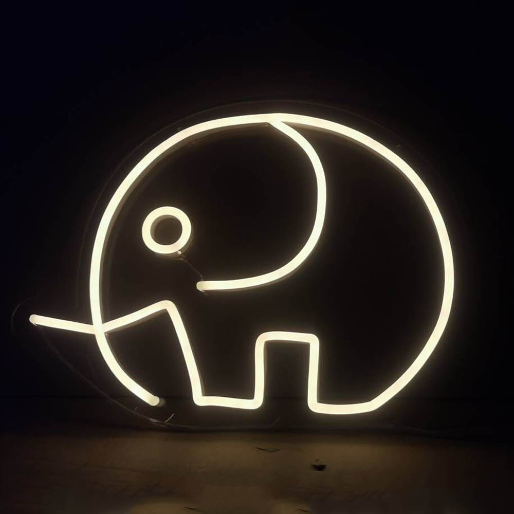 Elephant LED Neon Sign - Mini Neon Sign