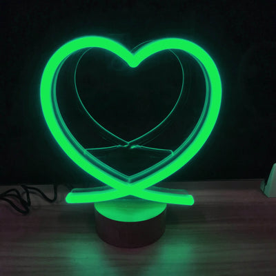 custom LED neon light photo stand